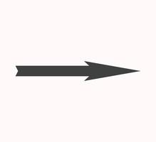 arrow symbol for website or web template. arrow icon vector on white background