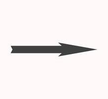 arrow symbol for website or web template. arrow icon vector on white background