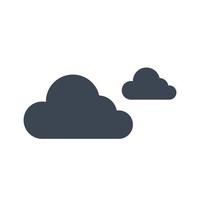 nube, icono de la nube vector