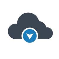 Cloud Download Icon vector