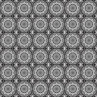 papel tapiz de mandala geométrico de fondo de patrón sin costuras de batik clásico. elegante motivo floral tradicional vector