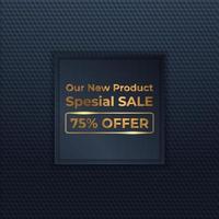 mega banners de ventas flash con oro negro para ventas vector