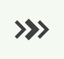 arrow symbol for website or web template. arrow icon vector on white background