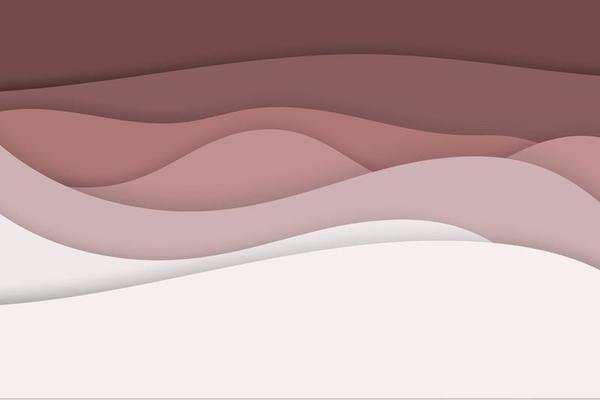 paper cut background. Abstract realistic papercut decoration textured with wavy layers. 3d topography relief. Vector topographic illustration. Cover layout template.