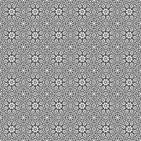 papel tapiz de mandala geométrico de fondo de patrón sin costuras de batik clásico. elegante motivo floral tradicional vector