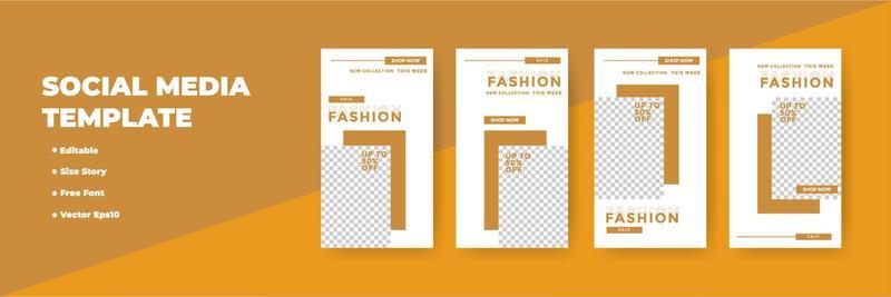 Creative social networks stories design, vertical banner