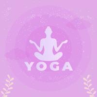 International yoga day design human meditation vector illustration