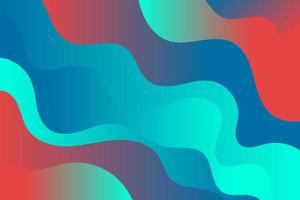 Colorful Gradient Wave Background. Dynamic Wavy Wallpaper in Abstract Style vector