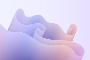 Abstract Gradient Twisted Wave Background. Modern Illustration in the Shape of a Dynamic Curve vector