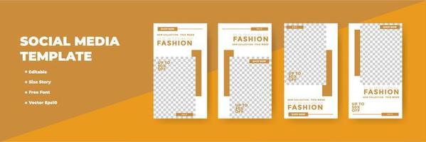 Creative social networks stories design, vertical banner vector