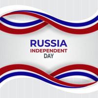 día de la independencia de rusia. vector de tarjeta de felicitación creativa