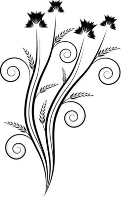 Decorative vector ornament in illustration