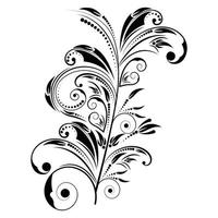 elementos de diseño decorativo. patrón floral dibujado a mano para tarjetas de felicitación, portadas, papel, papel tapiz, pancartas, marco, fondo. flores de arte en espiral. vector