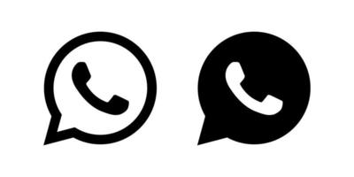 icono de aplicación de teléfono whatsapp vector