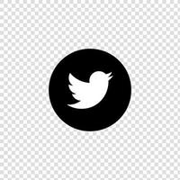 Twitter editorial mobile logo. vector