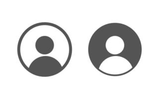 icono de perfil de avatar predeterminado, vector de usuario de medios sociales