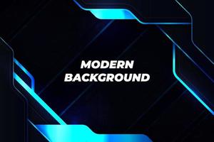 Modern luxury background black and blue with element vector