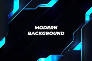 Modern luxury background black and blue with element vector