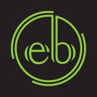 EB letter logo. Unique attractive creative modern initial BE EB or E B initial based letter icon logo vector