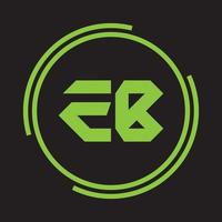 EB letter logo. Unique attractive creative modern initial BE EB or E B initial based letter icon logo vector