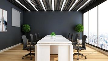 3d render office interior design - executive meeting room photo