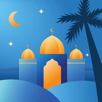 Elegant background illustration in Ramadan theme vector