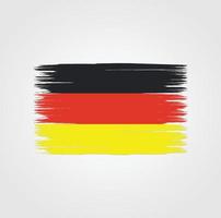 bandera de alemania con estilo de pincel vector