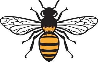 Bee Insect Color Vector Illustration