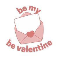ser mi carta de amor de vector libre de San Valentín