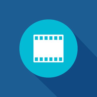 movie, film, cinema vector icon symbol for website and mobile app