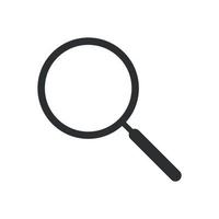Magnifying glass icon vector. search, loupe, lens, glass, magnifier, find, zoom sign icon. vector