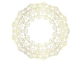 Mandala artwork with golden design, background, pattern, flower, Arabic style vector