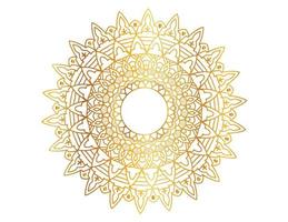 Golden mandala design pattern, background, flower, ornament vector