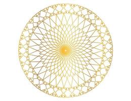 Golden mandala design pattern, background, flower, ornament vector
