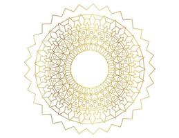 Golden mandala design pattern, background, flower, ornament vector