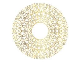 Golden mandala design pattern, background, flower, ornament vector