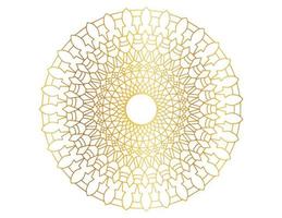 Golden mandala design pattern, background, flower, ornament vector