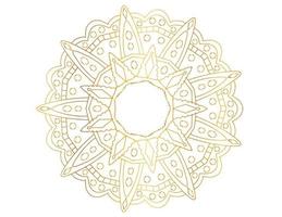 Mandala artwork with golden design, background, pattern, flower, Arabic style vector