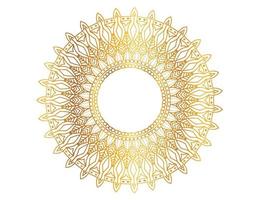 Golden mandala design pattern, background, flower, ornament vector