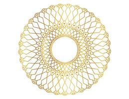 Golden mandala design pattern, background, flower, ornament vector