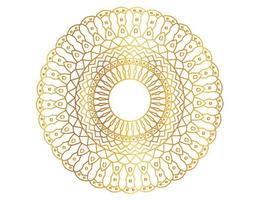 Golden mandala design pattern, background, flower, ornament vector