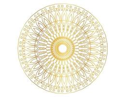 Golden mandala design pattern, background, flower, ornament vector