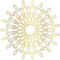 Mandala artwork with golden design, background, pattern, flower, Arabic style vector