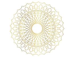 Golden mandala design pattern, background, flower, ornament vector