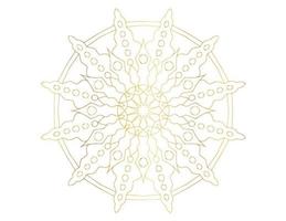 Mandala artwork with golden design, background, pattern, flower, Arabic style vector
