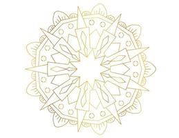 Mandala artwork with golden design, background, pattern, flower, Arabic style vector