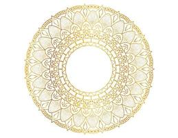 Golden mandala design pattern, background, flower, ornament vector