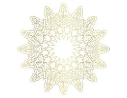 Mandala artwork with golden design, background, pattern, flower, Arabic style vector