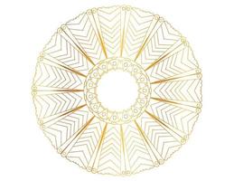 Mandala artwork with golden design, background, pattern, flower, Arabic style vector