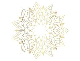 diseño de mandala con patrón dorado, fondo, flor, tradicional vector